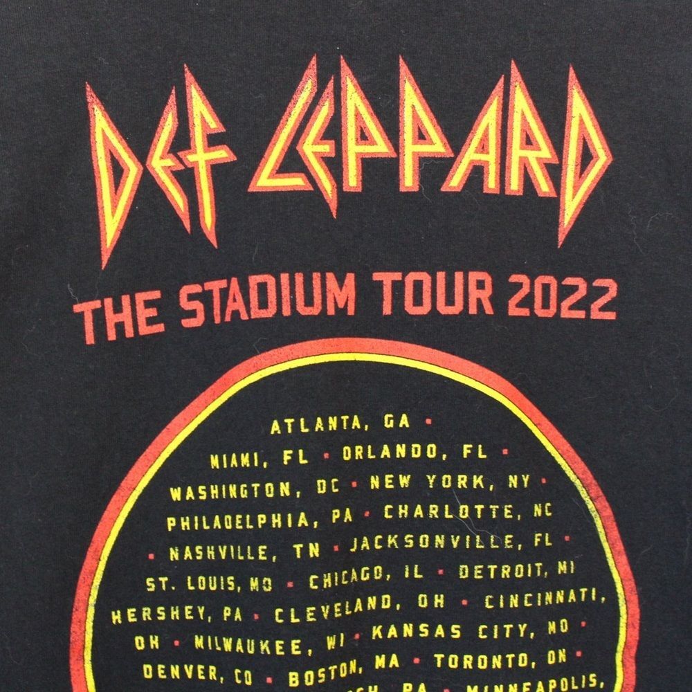 Def Leppard Motley Crue The Stadium Tour Tee 2022 Extra Large - Picture 6 of 7